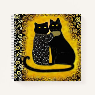Cuaderno Gatos al estilo de Klimt