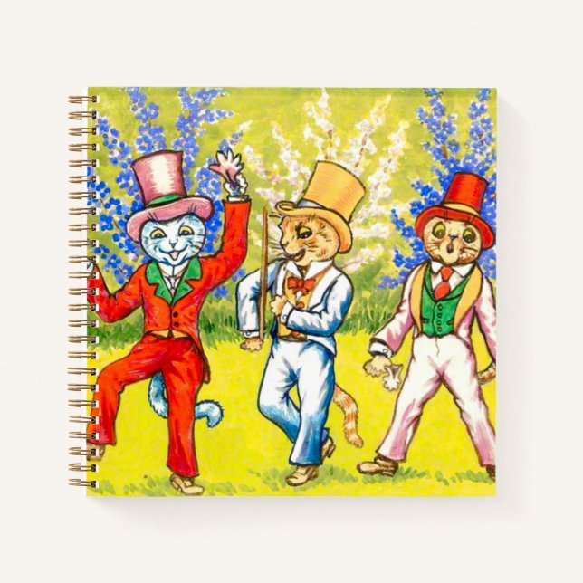 Cuaderno Gatos bailando (Anverso)