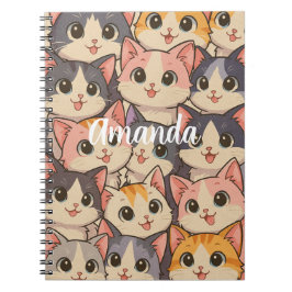 Cuaderno Gatos con nombre personalizado