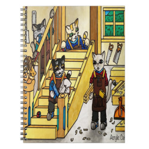 Cuaderno Gatos de carpintería
