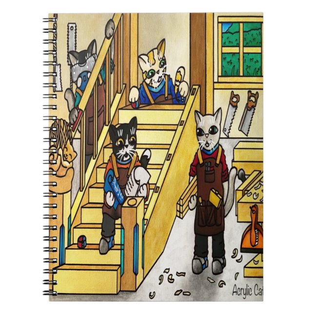 Cuaderno Gatos de carpintería (Frente)