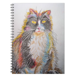 Cuaderno Gatos de dibujos de gatos de tuxedo