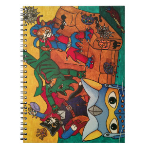 Cuaderno Gatos de disfraces nocturnos de Halloween Knight