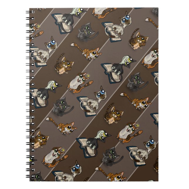 Cuaderno Gatos De Estudio Útiles (Frente)