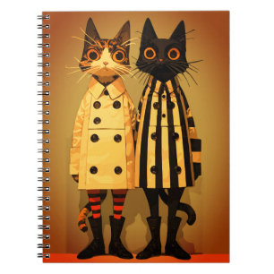 Cuaderno Gatos de Moda – Abrigos y Botas de Gato Originales