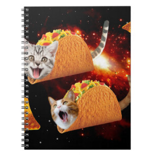 Cuaderno Gatos dentro de los tacos espaciales