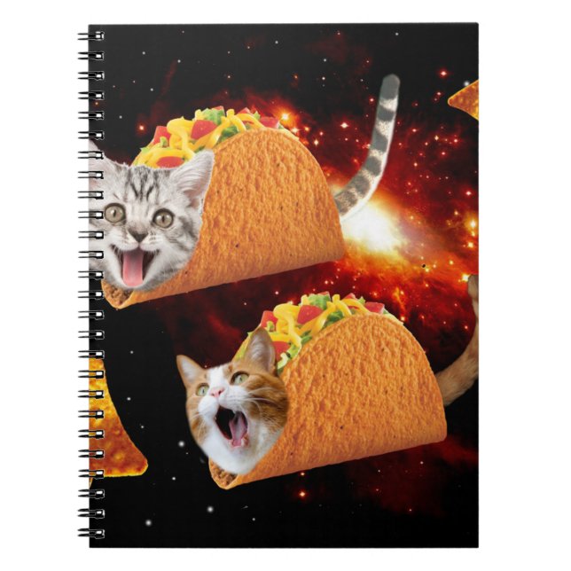 Cuaderno Gatos dentro de los tacos espaciales (Frente)