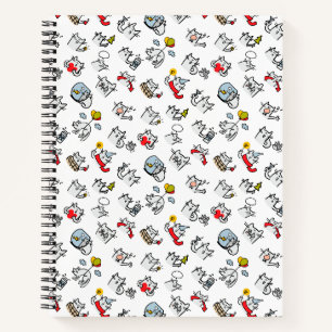 Cuaderno Gatos divertidos, leche y magia.