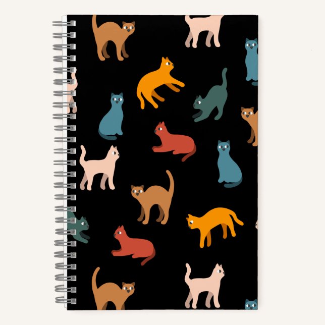 Cuaderno Gatos en negro (Anverso)
