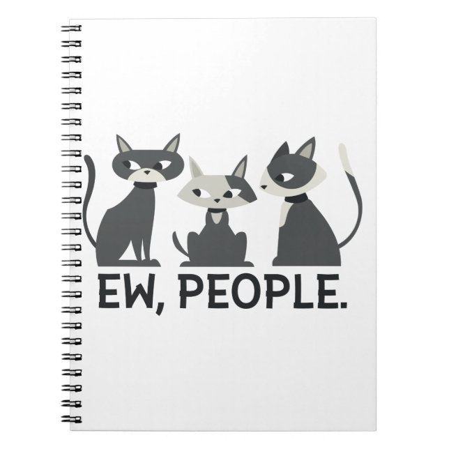 Cuaderno Gatos, Ew, Gente (Frente)