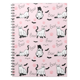 Cuaderno Gatos Fantasmas Adorables Halloween