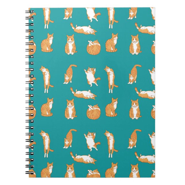 Cuaderno Gatos Naranjas Divertidos (Frente)