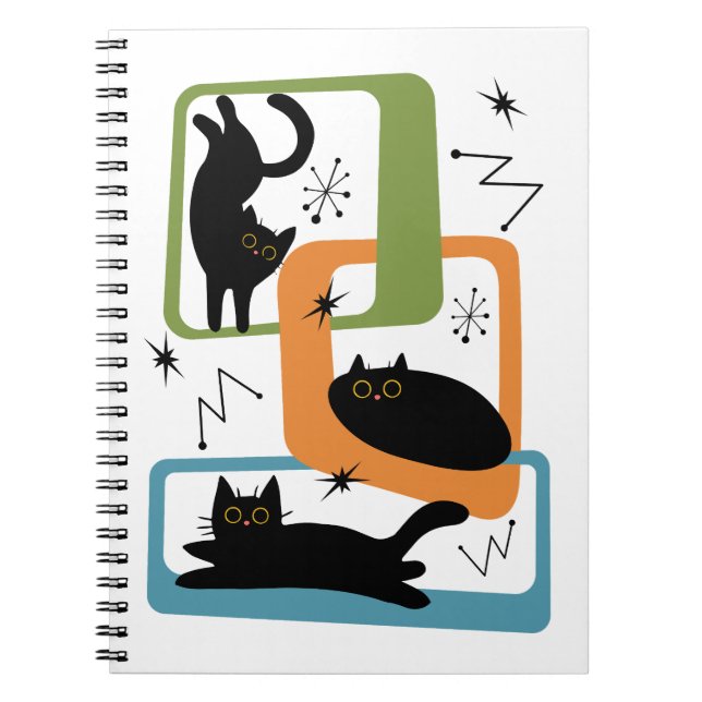 Cuaderno Gatos negros de mediados del siglo (Frente)