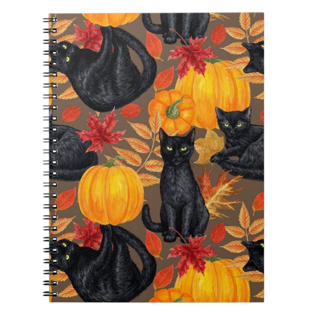 Cuaderno Gatos negros y calabazas 2 (Frente)
