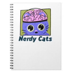 Cuaderno Gatos Nerdy, diseño cerebral