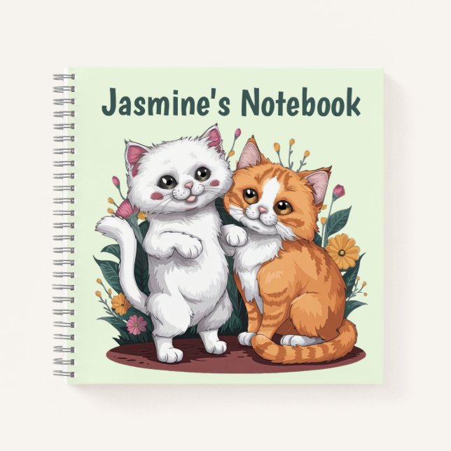 Cuaderno Gatos persas personalizados (Anverso)