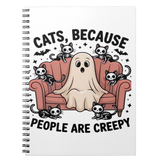 Cuaderno Gatos Porque La Gente Es Famosa Y Tonto Halloween (Frente)