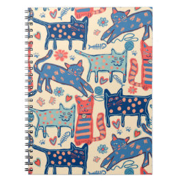 Cuaderno Gatos Retro 