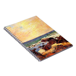 Cuaderno Gauguin - Rocas y Mar, 1886, pintura