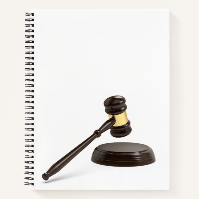 Cuaderno Gavel de madera (Anverso)