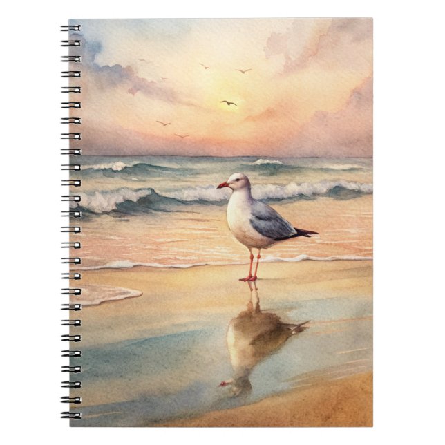 Cuaderno Gaviota en una playa (Frente)