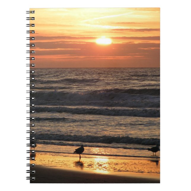 Cuaderno Gaviotas junto al mar al atardecer (Frente)