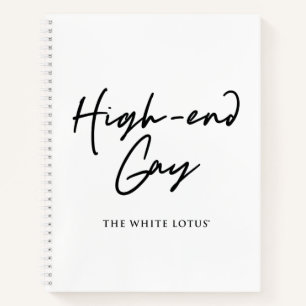 Cuaderno Gay de gama alta - El Lotus blanco