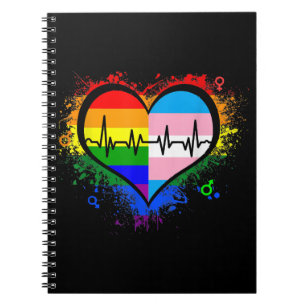 Cuaderno Gay Lesbian Gay Lesbiana LGBT Gay Heartbeat L