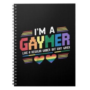 Cuaderno Gaymer como un jugador regular pero mucho más gay