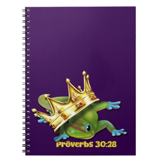 Cuaderno Gecko con corona - Proverbios (Frente)