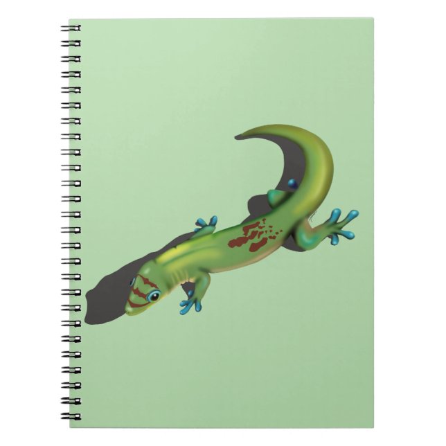 Cuaderno Gecko del Día del Polvo Oro (Frente)