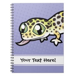 Cuaderno Gecko del leopardo del dibujo animado