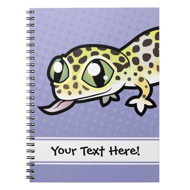 Cuaderno Gecko del leopardo del dibujo animado (Frente)