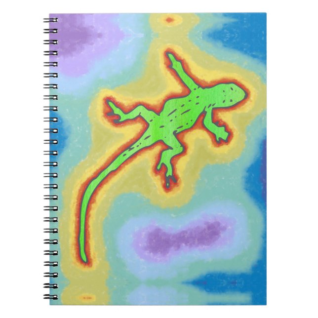 Cuaderno Gecko verde limón (Frente)