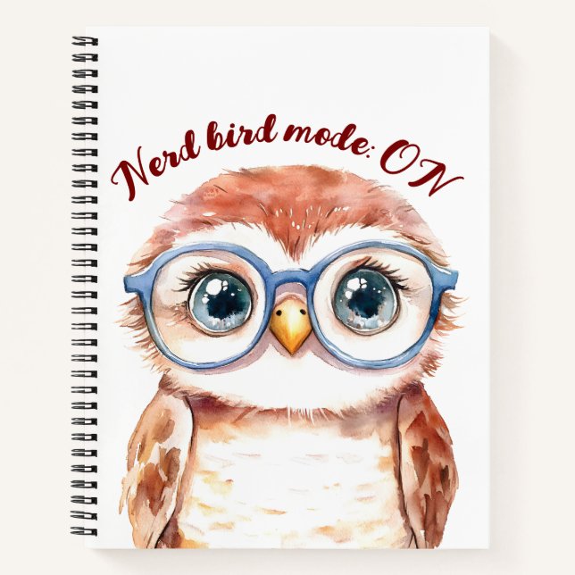 Cuaderno Geek Nerd Bird (Anverso)
