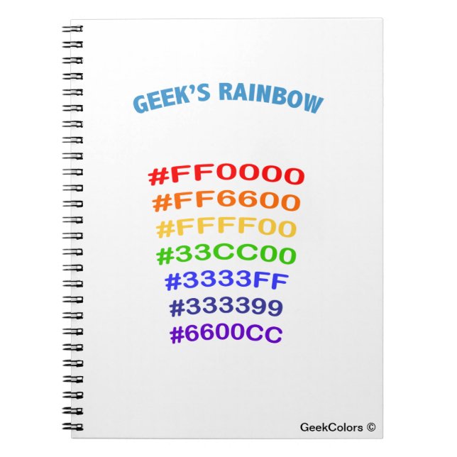 Cuaderno Geek' s Rainbow (Frente)