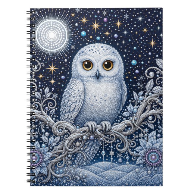 Cuaderno Geheimnisse der Winternacht – Schneeeule (Frente)