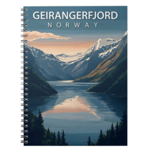Cuaderno Geirangerfjord Noruega Escandinavia Viaje de Vinta