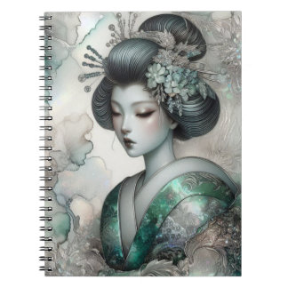Cuaderno Geisha en Verde Serie de Diseño #2