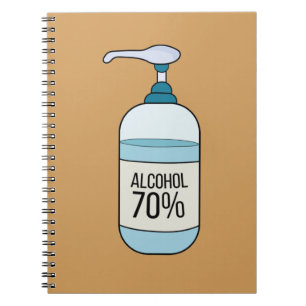 Cuaderno Gel Sanitizer de mano con 70% de alcohol