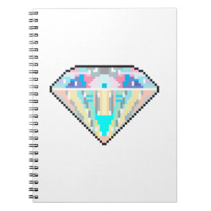 Cuaderno Gema de diamantes de arte de píxeles