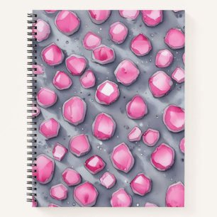 Cuaderno Gemas en Rosa y Plata