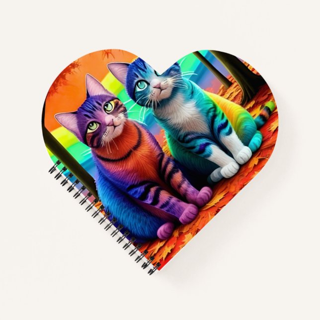 Cuaderno Gemelos del arte digital de gatos-56467 (Anverso)