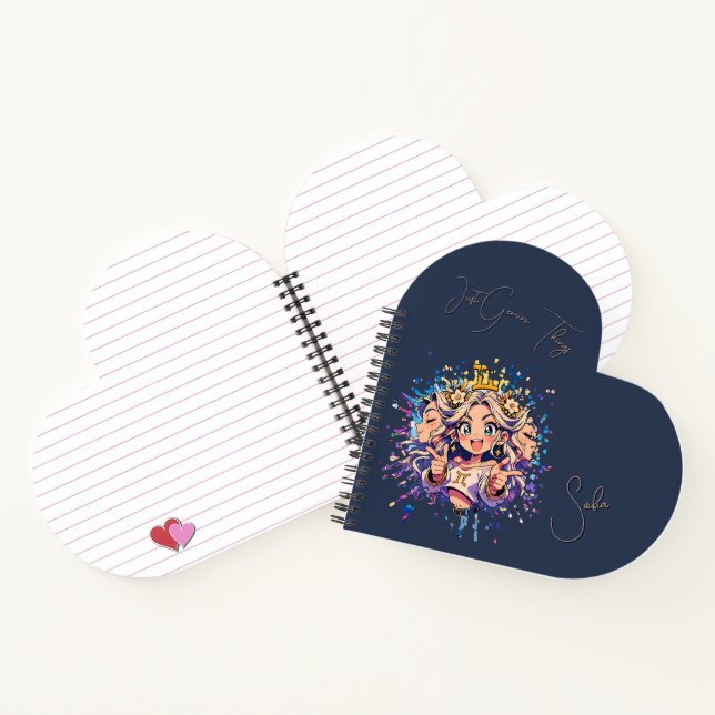 Cuaderno Gemini Heart Sweet 16 Custom Journal (Interior)
