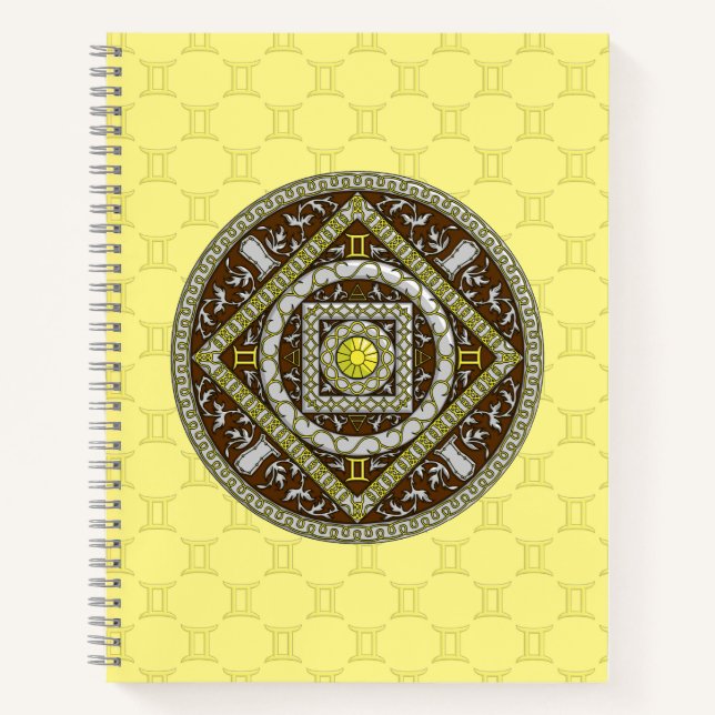 Cuaderno Gemini Mandala Spiral Notebook (Anverso)