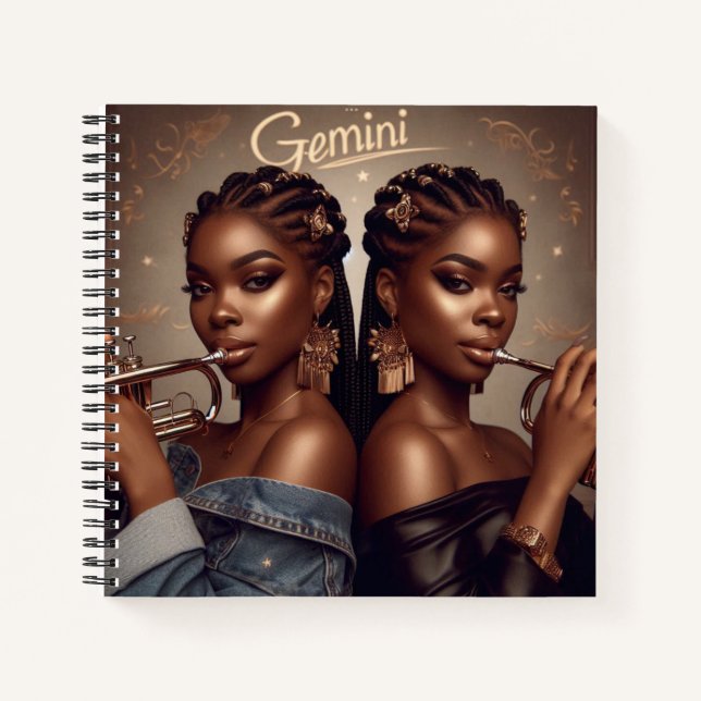 Cuaderno Gemini Zodiac Musipet (Anverso)