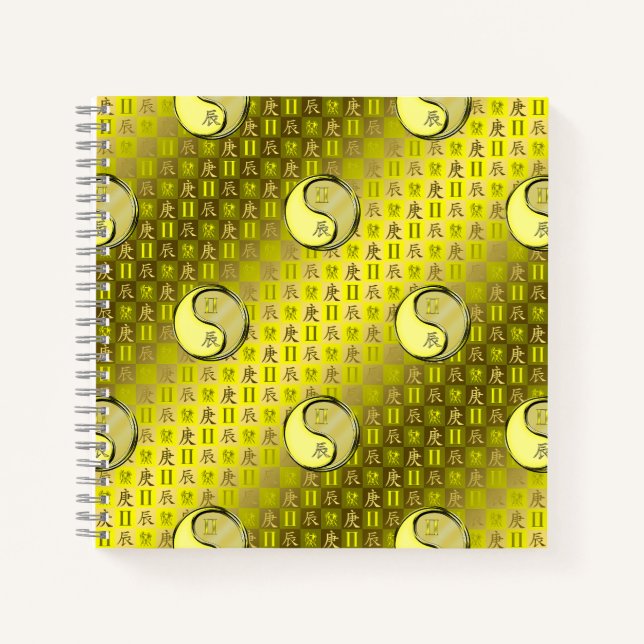 Cuaderno Géminis & Dragón de Metal (Anverso)