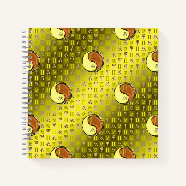 Cuaderno Géminis y Dragón de Madera (Anverso)