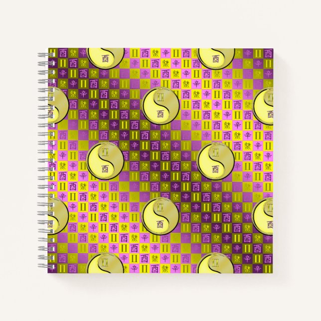 Cuaderno Géminis y Gallo de Metal (Anverso)