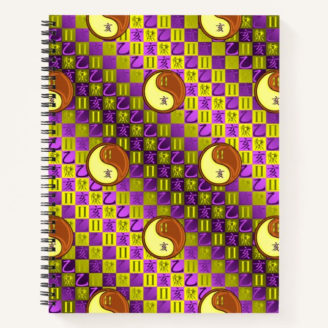 Cuaderno Géminis y Jabalí de Madera (Anverso)